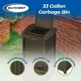 thumbnail image 2 of Suncast Trash Hideaway Outdoor Garbage & Outdoor Patio Storage Deck Box, Brown, 2 of 12