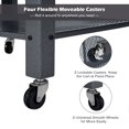 thumbnail image 6 of Topbuy Kitchen Utility Cart Industrial Coffee End Table w/Wheels Silver, 6 of 8