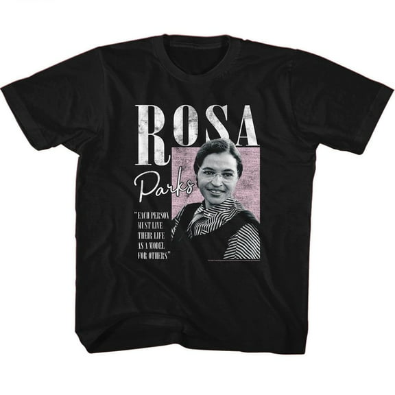 Rosa Parks Model For Others Black Youth T-Shirt