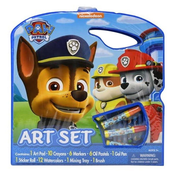 Set de artículos de arte Nickelodeon Paw Patrol con libros para colorear