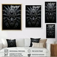 thumbnail image 4 of Designart "Tribal African Masks IV" African Tribes Floater Framed Canvas Print, 4 of 7