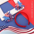 thumbnail image 3 of 4th of July Headband Independence Day Glitter Star Patriotic Head Boppers Tassel Head Hoop Party Accessories 1PCS, 3 of 4