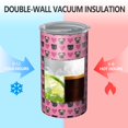 thumbnail image 2 of 20oz Coffee Tumblers Pink Pug Puppies Stainless Steel Vacuum Insulated Travel Tumbler Coffee Cups Mug with Lid and Straw with Cleaning Brush for Cold & Hot Drinks, 2 of 5