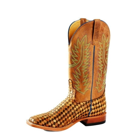 

Horse Power Men s Unbeweavable Western Boot Broad Square Toe Toast 9 EE US