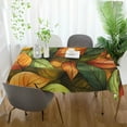 thumbnail image 3 of Yayeee Tablecloths 54" x 54" Rectangle Wrinkle Resistant Party Table Cover, Green Retro Leaves, 3 of 8