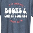 thumbnail image 3 of Instant Message - Books Comfy Clothes - Women's Short Sleeve Graphic T-Shirt, 3 of 6