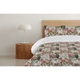 thumbnail image 4 of Ambesonne Spring Down Alternative Quilt Comforter, Painting Look Summer Floral, Twin, Olive Green and Pale Ruby, 4 of 5