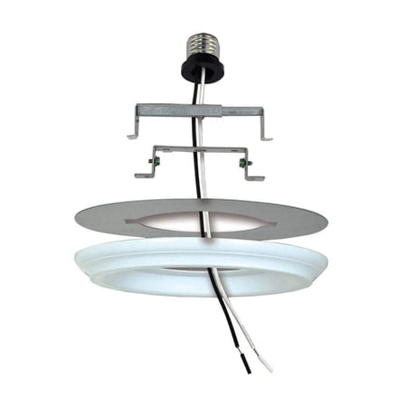 Ciata Kit de Conversion de Lumière Encastrée en Suspension, Kit de Conversion de Lumière Instantanée pour Luminaires Finition Blanche - 1 Pack