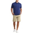 thumbnail image 2 of INSPIRAR CHIC Pantalones cortos formales de hombre con botón clásico de color sólido y cremallera para el Día del Padre 34 Caqui, 2 of 6