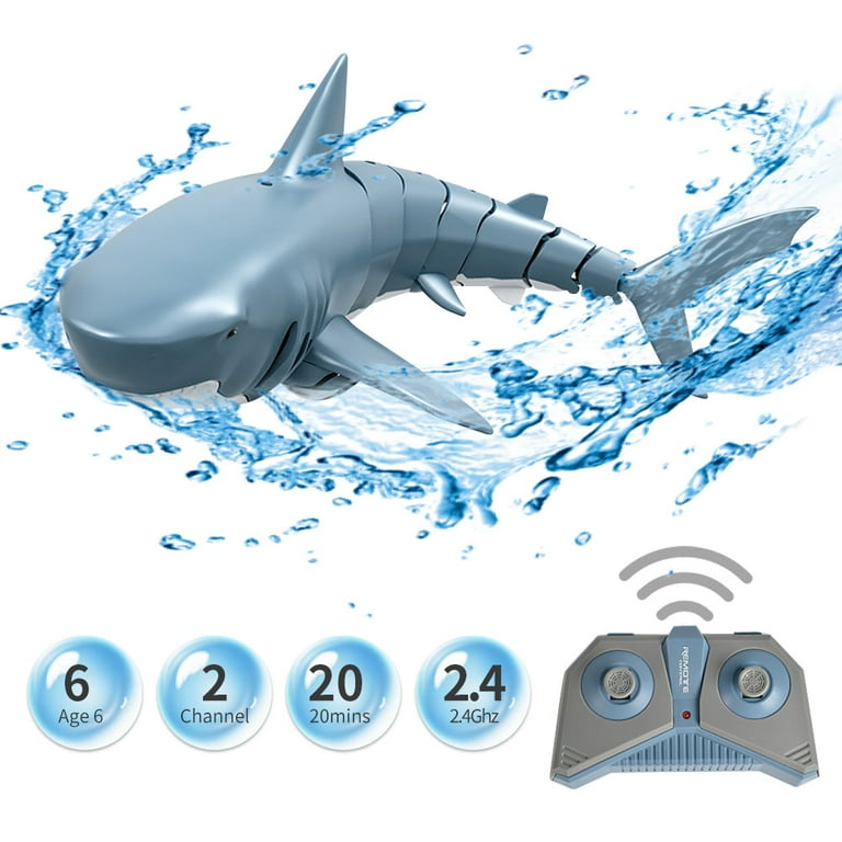 Remote control underwater sales shark