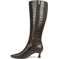 thumbnail image 3 of Naturalizer Women's Eartha Knee High Boot Chocolate Bar Croco Wide Calf 11W, 3 of 5