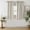 Beige/White-40"W x 63"L (Pack of 2), variant on Beige Plaid Window Curtain Panel Pairs 63 Inch Long Tan Geometric Check Rod Pocket Rustic Farmhouse Style Drapes For Bedroom Living Room 40" Wx63 L Beige/white