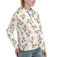 thumbnail image 6 of Honeii Tulips Flowers Pattern Womens Oversized Hoodies Long Sleeve Sweatshirts Pullover Fall Outfits with Pocket-XX-Large, 6 of 7