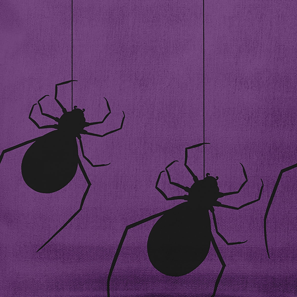 20" x 20" Simply Daisy Hanging Spiders Halloween Polyester Indoor/Outdoor Pillow, Amethyst Qty 1