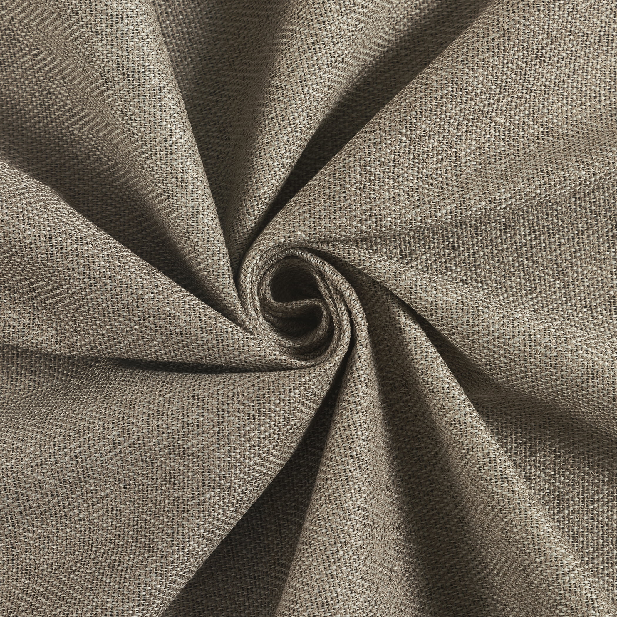 Sun Zero Prescott 2-pack Herringbone Magnetic Closure 100% Blackout Rod Pocket Curtain Panel Pair, 37"W x 84"L, Dark Beige