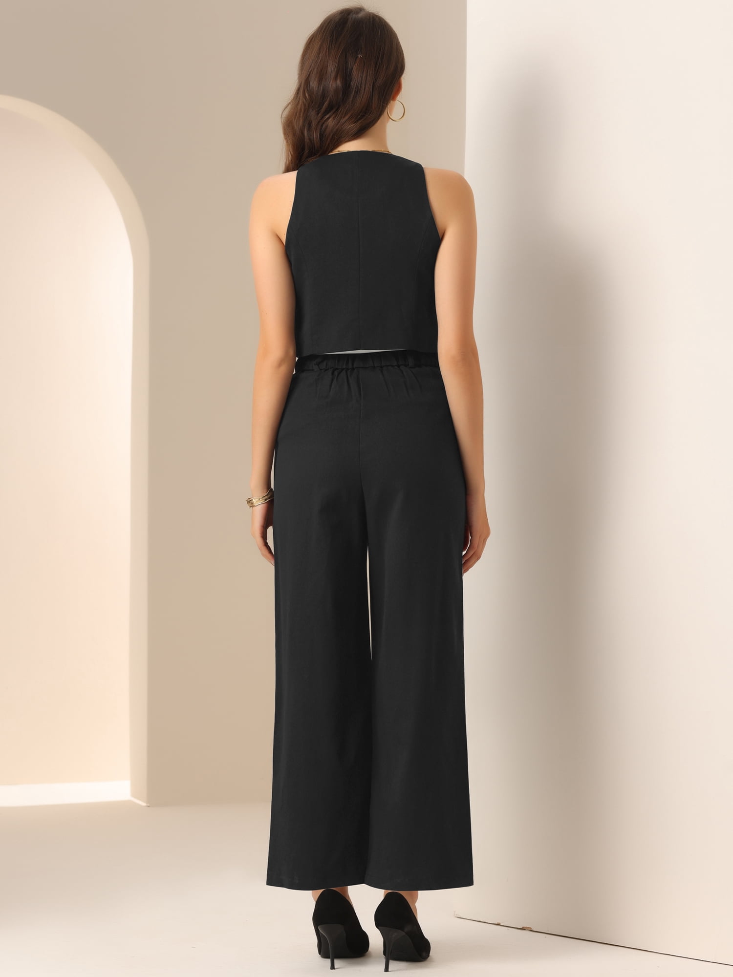 DARING DIVA Women's Dressy Two Piece Business Outfits XL Black