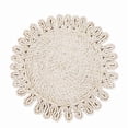 thumbnail image 1 of Round Woven Rattan Straw Flower Shaped Charger Plate Table Mat Placemats for Wedding Party 38cm 1, 1 of 5