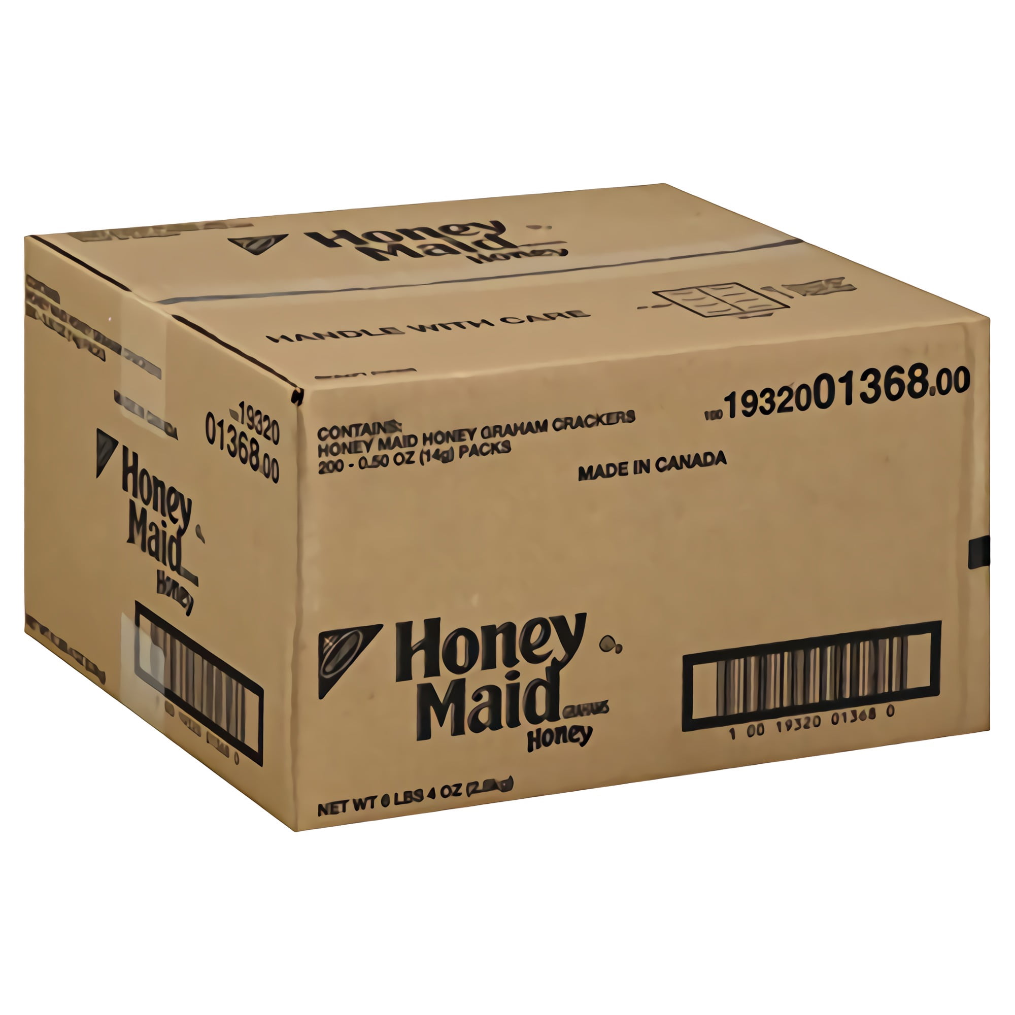 Honey Maid Graham Crackers, Individually Wrapped 0.5 Ounce Packages (Pack of 200)