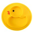thumbnail image 1 of Silicone Toddler Divided Plates - Non-Slip Portable Suction Cup Plates, 1 of 4
