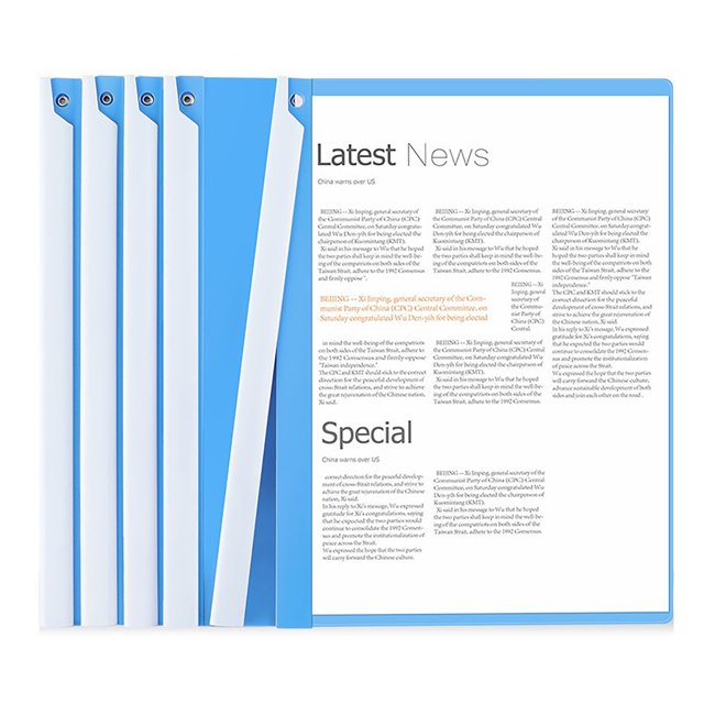 Xwjun Transparent File Folder Clear Folders For Documents Report Covers Clear Plastic Paper Protectors Plastic Document Holder Magazine Cover Paper Covers Plastic BlueOne Size
