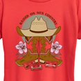 thumbnail image 2 of Instant Message - Raised On 90's Country - Women's Short Sleeve Graphic T-Shirt, 2 of 6