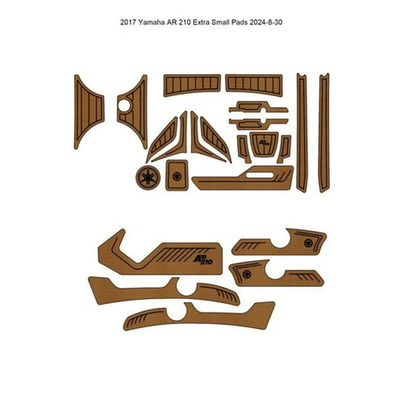 2017 Yamaha AR 210 Extra Small Pads Boat EVA Foam Faux Teak Decking Flooring Mat