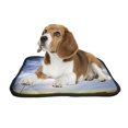 thumbnail image 2 of PKQWTM American Flag Pet Dog Cat Bed Pee Pads Mat Cushion Potty Dogsblankets Crate Bed Kennel 14x18 inch, 2 of 3
