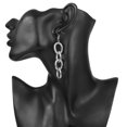 thumbnail image 3 of 2x 1 Par de Aretes Colgantes de Cadena - Aretes con Gancho de Estilo Moderno para Mujeres, Niñas Y Damas, Regalos 2 piezas, 3 of 8