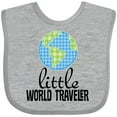 thumbnail image 3 of Inktastic Little World Traveler Boys or Girls Baby Bib, 3 of 4