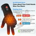 thumbnail image 5 of KEEPWARMING Rechargeable Electric Battery Heated Glove Liners for Men Women, Ski/Cycling/hunting, 5 of 9
