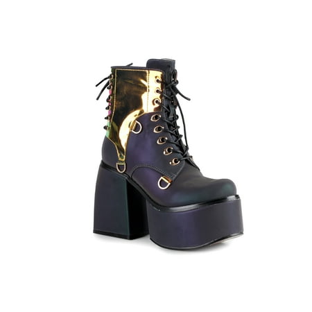 

Women s Laceup Bootie Chunky Platform Heel