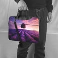 thumbnail image 5 of Lsque Lavender Field Sunset Pattern Laptop Bag – Portable & Slim Single-Shoulder Computer Case with Adjustable Strap, Protective, Lightweight for 13”/14”/15.6” Laptops, 5 of 8
