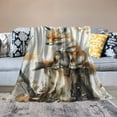 thumbnail image 2 of Orinice Cute Wolf Blanket - Soft, LightweightFuzzy and Fluffy Throw Blankets, for Couch, Bed, Travel, Outdoor - Cozy Home Decor, Watercolor Art for Adults Kids Women Boys Girls  60x80in, 2 of 6