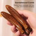 thumbnail image 3 of Wooden Hair Comb Sandalwood Wide Tooth Design for Scalp Massage and Hair Growth, 3 of 4