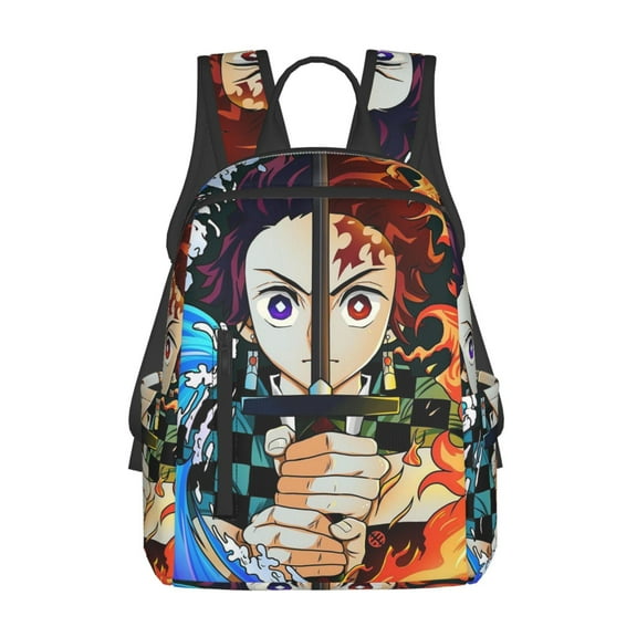 Tanjiro Kamado Backpacks Large Capacity Travel Backpacks Laptop Bag Lightweight Daypack