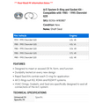 thumbnail image 2 of A/C System O-Ring and Gasket Kit - Compatible with 1985 - 1995 Chevy G20 1986 1987 1988 1989 1990 1991 1992 1993 1994, 2 of 2