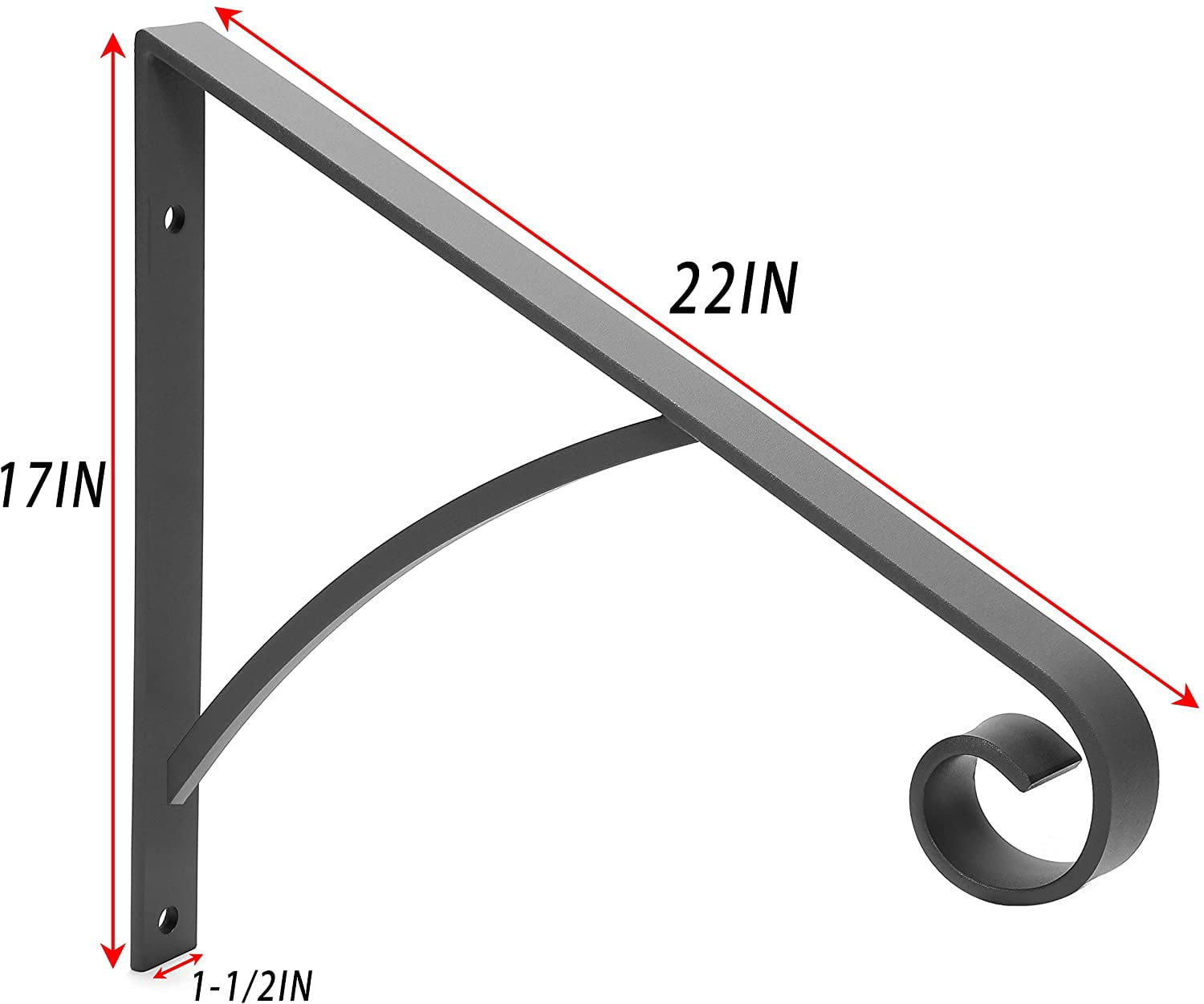 Kojem Steps Handrail Grab Bar, Wall Mounted Hand Railings, for Stairs Outdoor Garage Porch Rail, Safety Metal Art