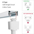 thumbnail image 4 of mirrea 12 Pack Têtes d'Éclairage de Rail LED Compatibles avec Rail de Type H pour Exposition Murale 6.5, 4 of 5