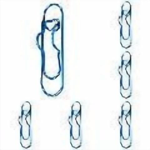 6Pc Colored Metal Pen Clip Paperclip Blue *6 Six Colored Metal Pen Clips Paperclipsblue*6,Office Stationery