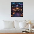 thumbnail image 4 of Halloween Pumpkin Head Haunted House Halloween Series Poster Canvas,Suitable for Home Decoration,Dining Room Decor, Bedroom Art, Wall Decor Living Room, Wall Art, Frameless 12x16inch, 4 of 7