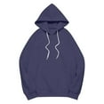 thumbnail image 4 of Xdegoge Oversized Hoodies for Women Long Sleeve Drop Shoulder Solid Color Athletic Sweatshirt Casual Baggy Basic Drawstring Hoodie with Pocket 2025 Winter Y2K Tops, 4 of 5