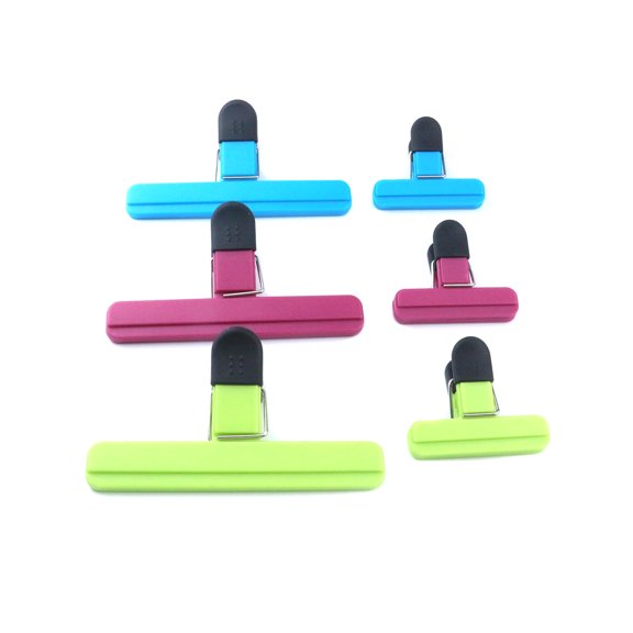 LC LICTOP 6Pcs Two Different Sizes Plastic Snacks Sealing Clip Household Bag Clips for Keeping Food Fresh Storage