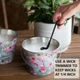 thumbnail image 2 of Mainstays 30-Ounce, 3-Wick Pink & Blue Flamingo Print Outdoor Citronella Candle, 2 of 8