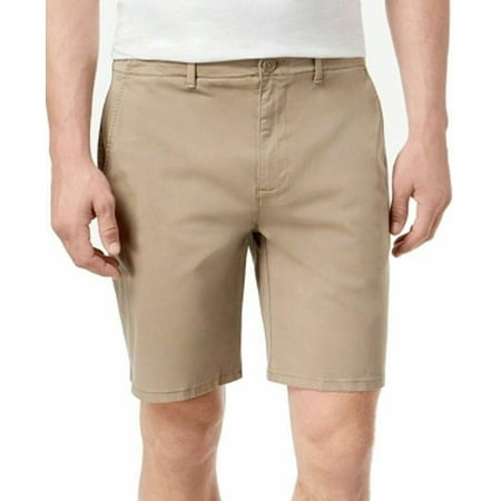 DKNY Men's Sateen Stretch Shorts, Fallen Rock, W 34-L 9 - NEW