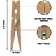 thumbnail image 2 of 200X Pinzas de Ropa para Exteriores Resistentes con Resorte, Pinzas de Madera para Manualidades y Ropa para Colgar en el Tendedero de LavanderíA, 2 of 5