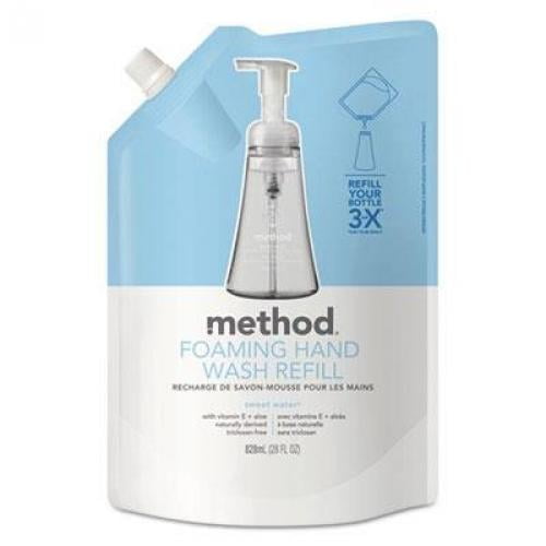 Method Foaming Hand Soap Refill, Sweet Water, 28 Fl Oz (Pack of 6) 28