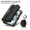 thumbnail image 3 of For Google Pixel 9A Wallet Case with Card Slots / Zipper Purse,RFID Blocking Large Capacity PU Leather Phone Case Men Women's Wallets with Crossbody Strap for Travel Daily Carrying,Black, 3 of 12