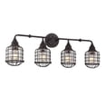 thumbnail image 2 of Savoy House 8-575-4-13 Connell 4 Light Bathroom Vanity Light in English Bronze Finish with Clear Seeded Glass (34" W x 12.75" H), 2 of 6