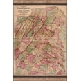 thumbnail image 1 of 24"x36" Gallery Poster, map Army of Potomac in Virginia Maryland Pa 1865, 1 of 1