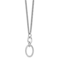 thumbnail image 2 of Auriga 925 Sterling Silver Rh-plated 2-strand Oval with 1.5in Extender Necklace for Women 17.5", 2 of 5
